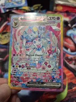 Pokemon Sylveon ex Sv: Prismatic Evolutions Special Illustration Rare Holo - Image 4