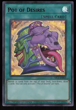 Pot of Desires TBC1-EN009 Ultra Rare Yu-Gi-Oh - Image 1