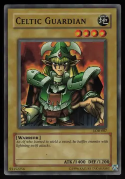 Celtic Guardian LOB-007 Super Rare Yu-Gi-Oh - Image 1