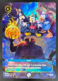 2025 Disney Lorcana Whispers in the Well Spooky Sight Enchanted 237/204 - Image 1
