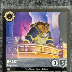 Disney Lorcana Rise of the Floodborn Beast Tragic Hero 173/204 Legendary NM/Mint - Image 3