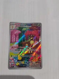 Pokemon TCG Temporal Forces 2024 Sawsbuck 166/162 Illustration Rare Holo Card - Image 4