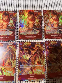 LOT OF 6 CARDS - Sabo & Portgas D. Ace Promos OP05-007 & ST15-005 One Piece Eng - Image 3