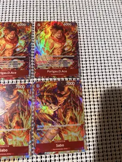 LOT OF 6 CARDS - Sabo & Portgas D. Ace Promos OP05-007 & ST15-005 One Piece Eng - Image 4