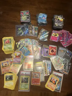Pokemon Card Lot ~900 Cards Vintage Shadowless, 1st Ed., V, VSTAR/MAX, READ DESC - Image 1