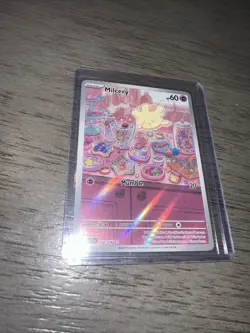 Milcery 152/142 Stellar Crown Illustration Rare Pokemon TCG Card - Image 1