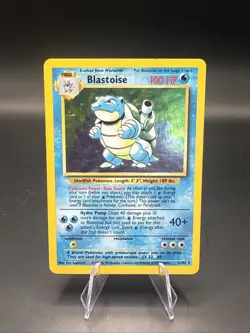 Pokemon TCG Base Set Blastoise Holo Card 2/102 Raw Near Mint Condition Rare! - Image 1