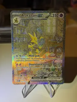 2x Alakazam EX 201/165 Scarlet & Violet 151 Card SIR, English, NM - Image 3