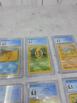 Pokemon Base Set lot of 6 Unlimited CGC 8.5 Graded Cards - Image 3