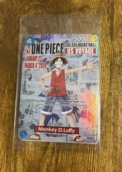 Monkey D Luffy P-055 Promo One Piece Card Game US Voyage 2026 Sealed - Image 1