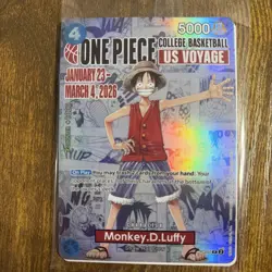 Monkey D Luffy P-055 Promo One Piece Card Game US Voyage 2026 Sealed - Image 4