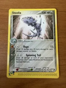 Pokemon TCG EX Sandstorm Steelix 23/100 Nintendo E-Series Rare Card - Image 1