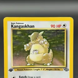 Kangaskhan 5/64 - 1st Edition Jungle Holographic Pokemon Card MP Vintage - Image 2