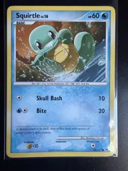 Pokemon Squirtle TCG Platinum Card Regular Common Card 96/127 - Image 1