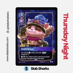2026 RIFTBOUND ORIGINS METAL PRIZE CARDS #263/298 TEEMO SWIFT SCOUT PROMO - Image 1