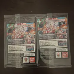Bandai Namco One Piece Card Game US Voyage Monkey.D.Luffy Leader Cards Lot of 2 - Image 2