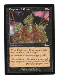 MTG Engineered Plague Urza's Legacy NM Magic The Gathering - Image 1