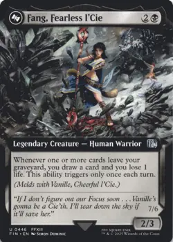 MTG Fang, Fearless l'Cie (Extended Art) Normal NM FINAL FANTASY Magic 446 - Image 1
