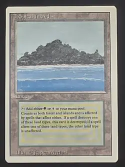Tropical Island - MTG: Magic the Gathering - Revised - Lightly Played - Image 5