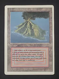 Volcanic Island - MTG: Magic the Gathering - Revised - MP+/LP- - Image 1