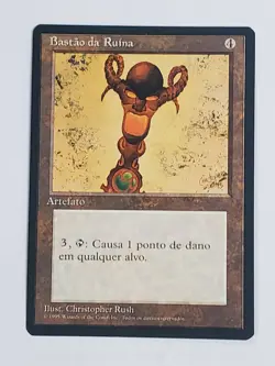 MTG Rod of Ruin (Portugese 4th Edition (BB)/Artifact/U) - BGM - Image 1
