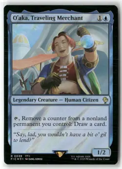 O'aka, Traveling Merchant Commander: Final Fantasy Surge Foil NM MTG MAGIC - Image 1