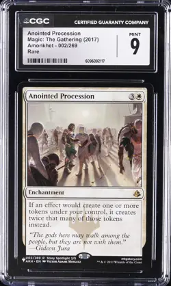 2017 MAGIC: THE GATHERING RARE #002 ANOINTED PROCESSION CGC 9 - Image 1