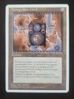 Magic the Gathering Armageddon Clock 4th Fourth Edition NM - Image 1