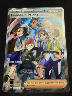 Pokemon TCG | Friends in Paldea #137/131 | PRE | Full Art Supporter Trainer | NM - Image 1