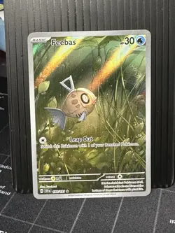 Feebas 198/191 SV08: Surging Sparks Illustration Rare Holo 30 HP Pokemon TCG - Image 1