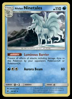 Alolan Ninetales - 28/147 (Cracked Ice Holo) Deck Exclusives 028/147 Pokemon TCG - Image 1