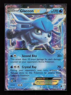 Glaceon EX 20/124 Holo Rare EX Fates Collide Pokemon Near Mint - Image 1