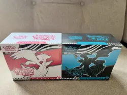 Pokemon Scarlet and Violet White Flare and Black Bolt ETB Sealed Lot of 2 - Image 1