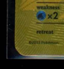 2013 POKEMON B&W LEGENDARY TREASURES #114/113 RESHIRAM GOLD SECRET RARE - Image 4