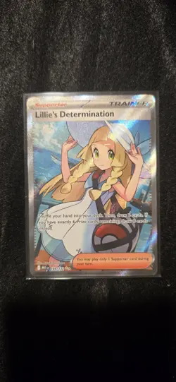 Pokemon Lillie's Determination Mega Evolution 169/132 Ultra Rare Holo NM - Image 1