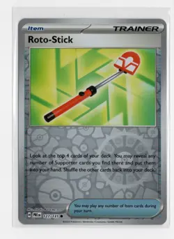 Pokemon Roto-Stick Prismatic Evolutions 127/131 Reverse Holo TCG 2025 B3G1 Free - Image 1
