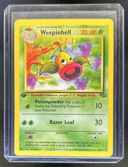 1999 Pokemon Jungle 1st Edition Weepinbell #48/64 - Image 1