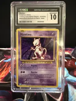 Pokemon TCG Classic Mewtwo 014/034 CGC 10 Blastoise & Suicune Deck (2023) - Image 1