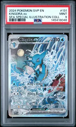 2024 POKEMON SVP PROMO SPECIAL ILLUSTRATION COLLECTION #131 KINGDRA EX PSA 9 - Image 1