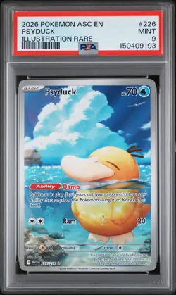2026 POKEMON ASC EN-ASCENDED HEROES ILLUSTRATION RARE #226 PSYDUCK PSA 9 - Image 1