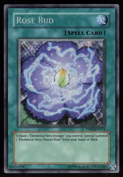 Rose Bud PP02-EN011 Secret Rare ERROR Yu-Gi-Oh - Image 1