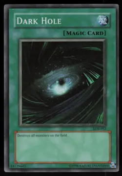 Dark Hole (Magic) LOB-052 Super Rare Yu-Gi-Oh - Image 1
