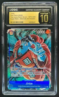2026 One Piece Jinbe Super Rare Alt Art #OP14-049 CGC 10 Pristine - Image 1