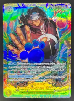2025 One Piece Carrying on His Will Bartholomew Kuma Secret Rare #OP13-119 - Image 1