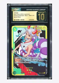 One Piece CGC 10 PRISTINE Yamato SEC 2024 OP01-121 PRB01 Japanese - Image 1