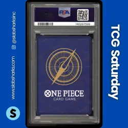 2025 ONE PIECE ROYAL BLOOD OP10 #OP10-119 TRAFALGAR LAW SEC MANGA ALT ART PSA 10 - Image 2