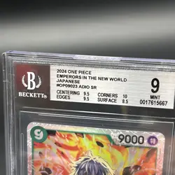 2024 One Piece Japanese Adio, #OP09023, SR BGS 9. Emporers in the New World - Image 2