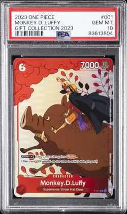 2023 ONE PIECE GIFT COLLECTION 2023 #001 MONKEY D. LUFFY PSA 10 - Image 1