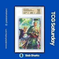 2026 ONE PIECE PRB02 THE AZURE SEA'S SEVEN #PRB02-006 RORONOA ZORO SP BGS 10 - Image 1