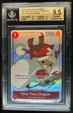 2022-23 One Piece Promos Tony Tony Chopper Gift 2023 #ST01-006 BGS 9.5 - Image 1
